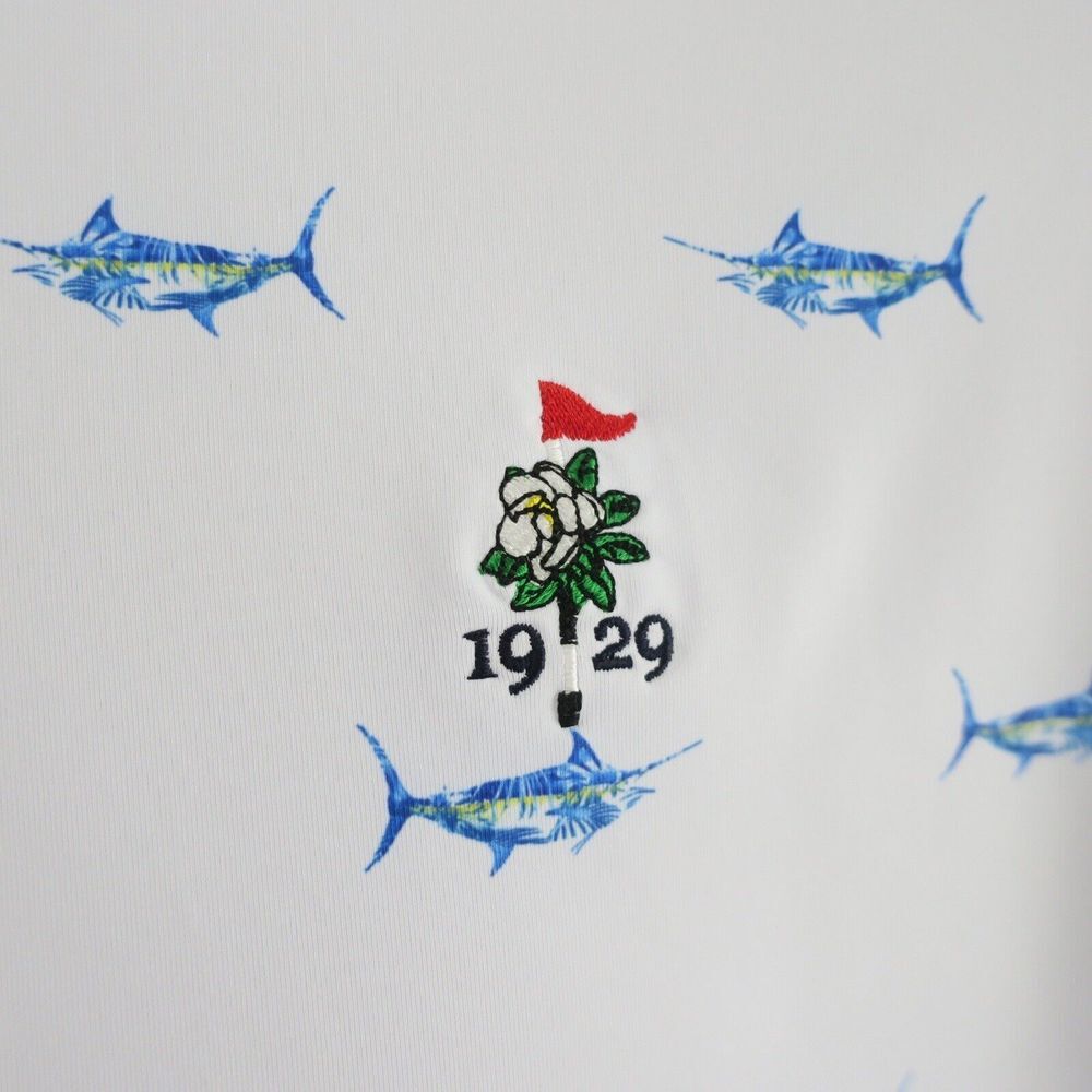 Scales Golf Polo Shirt Mens XL Marlin Sailfish Fish Print - Picture 5 of 8